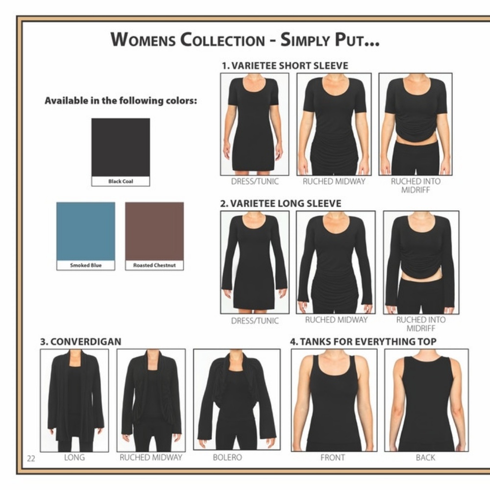 YAMIS & DAWNI 3 in 1 Convertible Travel Wear